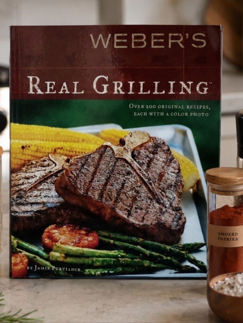 Weber's Real Grilling BBQ Cook Book Cookbook Cooking Meat On The Grill Recipes